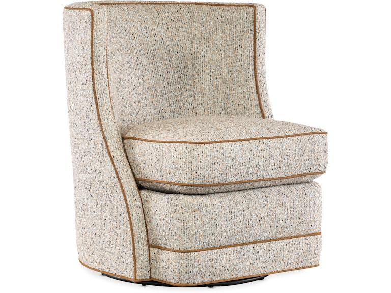 Bradington Young Living Room Amos Swivel Chair 360-25SW at Norwood Furniture