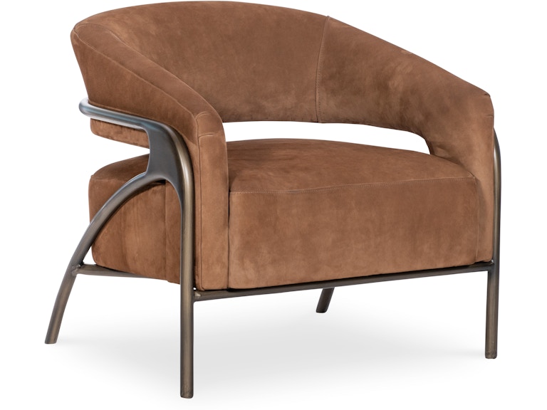 Bradington Young Living Room Ari Metal Chair 474-25 at Norwood Furniture