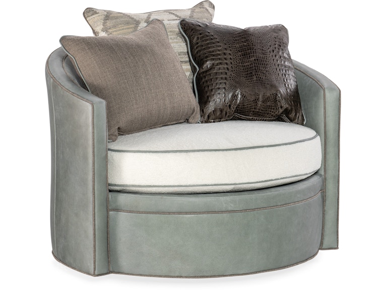 Bradington Young Living Room Artemis Swivel Tub Chair 344-25SW at Norwood Furniture