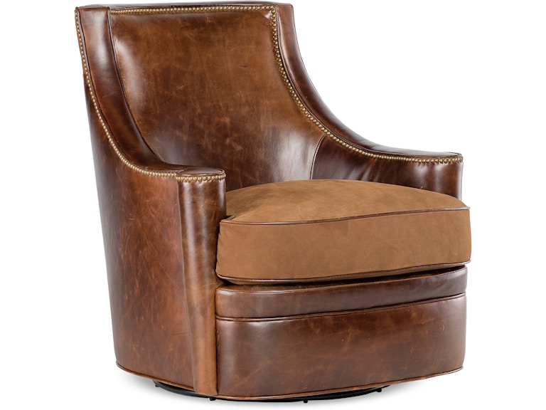 Bradington Young Living Room Brynley Swivel Chair 430-25SW at Norwood Furniture