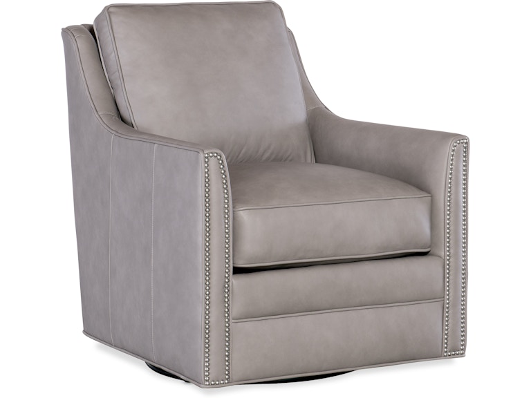 Bradington Young Living Room Christopher Swivel Chair 318-25SW at Norwood Furniture