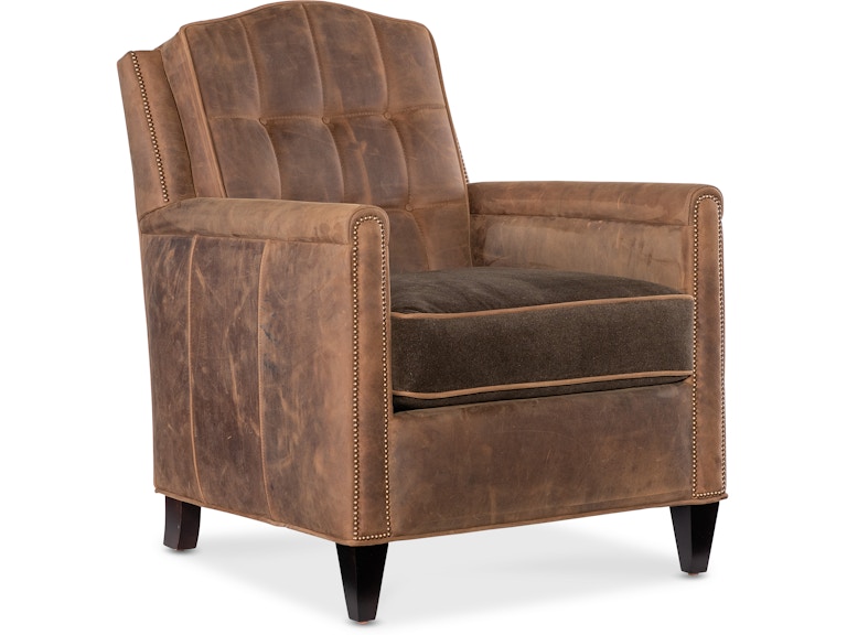 Bradington Young Living Room Drue Club Chair 434-25 at Norwood Furniture