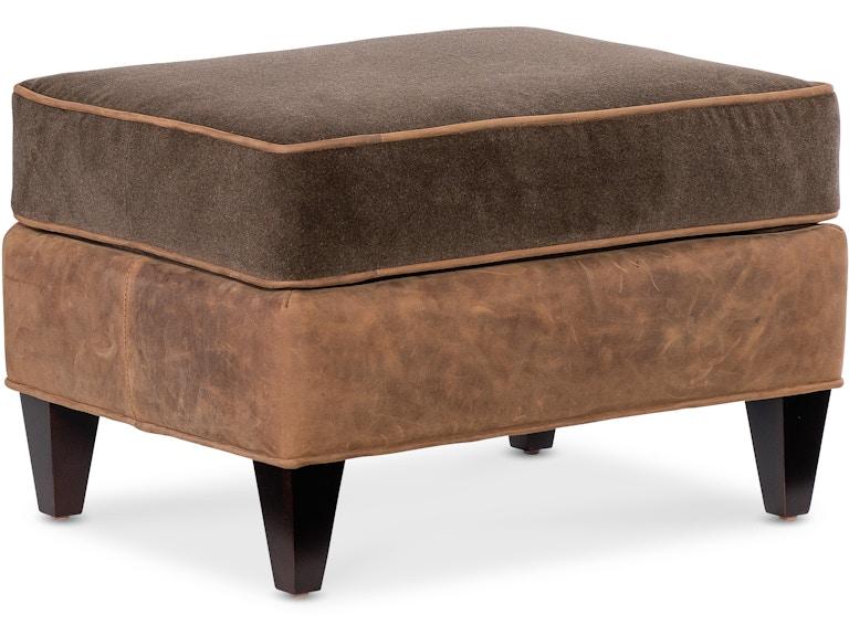 Bradington Young Living Room Drue Ottoman 434-OT at Norwood Furniture