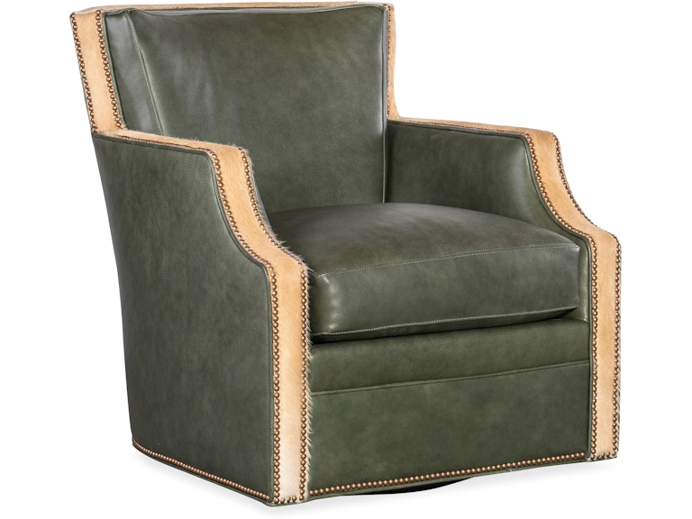 Bradington Young Living Room Fredricksen Swivel Chair 358-25SW at Norwood Furniture