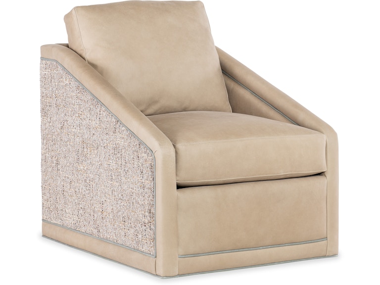 Bradington Young Living Room Kaisen Swivel Chair 432-25SW at Norwood Furniture