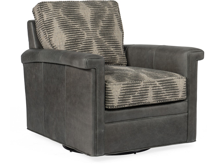 Bradington Young Living Room Mallory Swivel Chair 874-25SW at Norwood Furniture