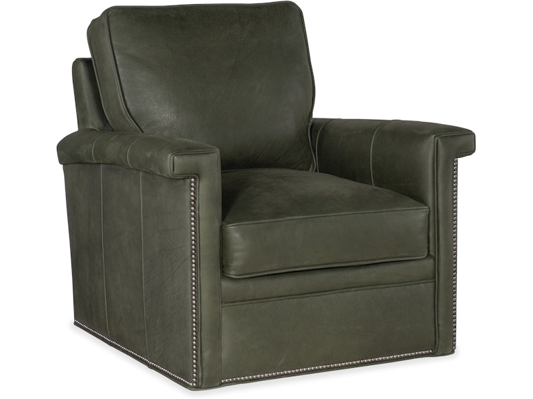 Bradington Young Living Room Mallory Swivel Chair 774-25SW at Norwood Furniture