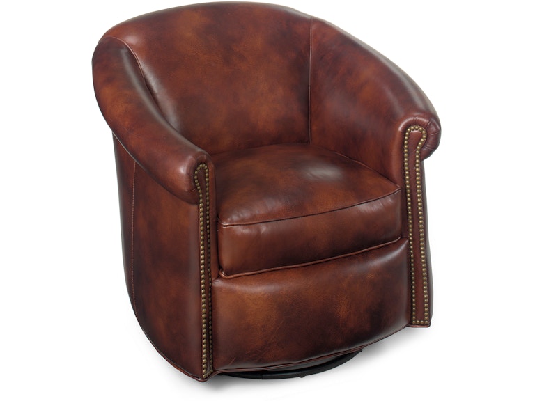 Bradington Young Living Room Marietta Swivel Tub Chair 340-25SW at Norwood Furniture