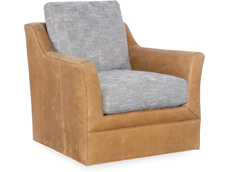 Bradington Young Living Room Marleigh Swivel Chair 772-25SW at Norwood Furniture