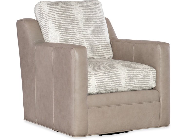 Bradington Young Living Room Melville Swivel Chair 771-25SW at Norwood Furniture