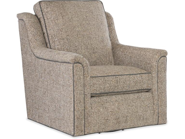 Bradington Young Living Room Raiden Swivel Chair 204-25SW at Norwood Furniture