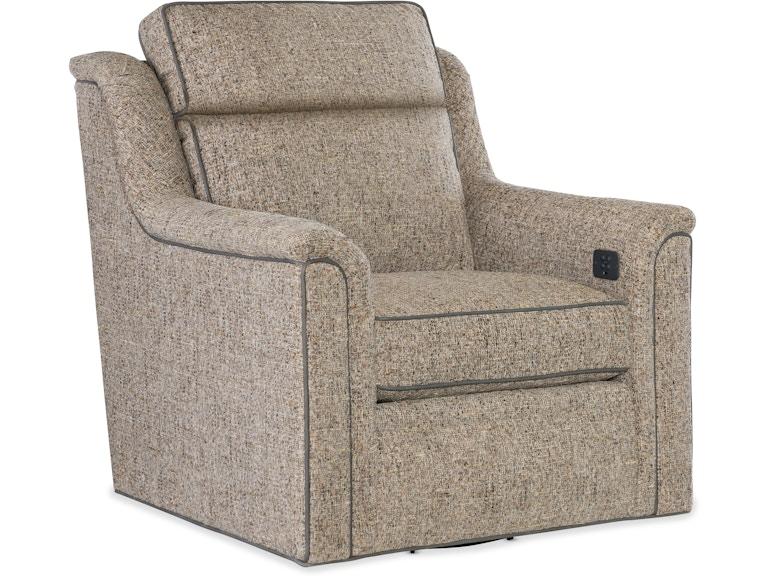 Bradington Young Living Room Raiden Swivel Chair - Two Piece Back 204-25SW-2 at Norwood Furniture