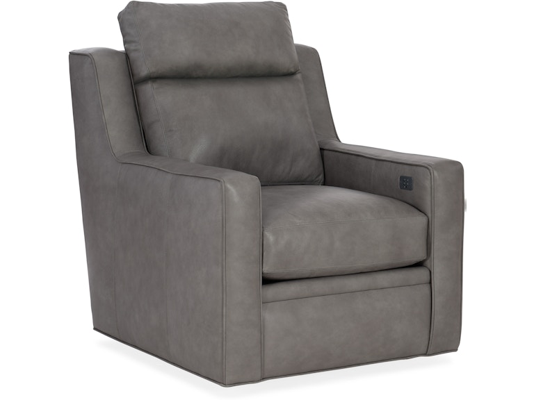 Bradington Young Living Room Raymond Swivel Chair - Two Piece Back 201-25SW-2 at Norwood Furniture