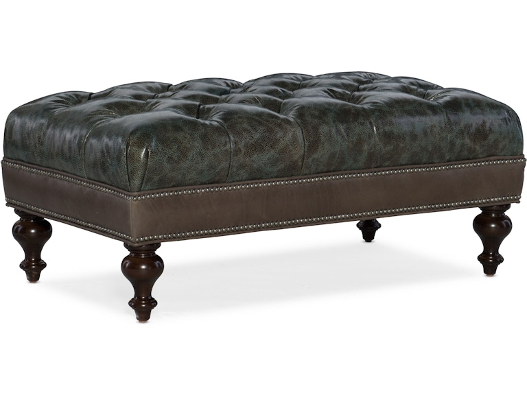 Bradington Young Living Room Rects Tufted Ottoman 805-REC at Norwood Furniture