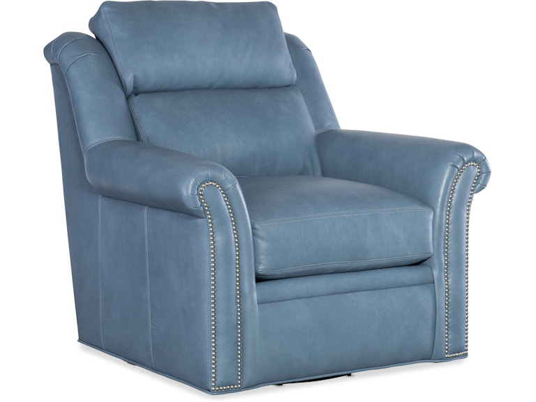 Bradington Young Living Room Robinson Swivel Chair - Two Piece Back 206-25SW-2 at Norwood Furniture