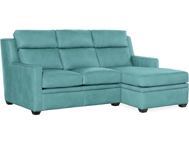 Bradington Young Living Room Sectionals 201 Raymond Stationary Sectional with Two-Piece Back at Norwood Furniture