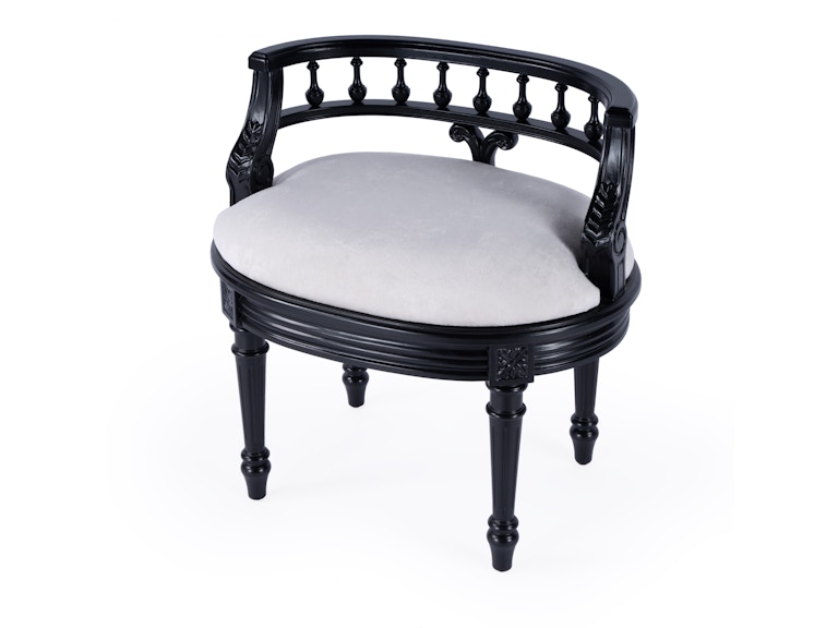 Butler Specialty Company Living Room Hathaway Vanity Seat 1218111 at Norwood Furniture