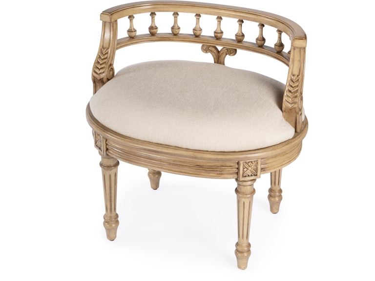 Butler Specialty Company Living Room Hathaway Vanity Seat 1218424 at Norwood Furniture