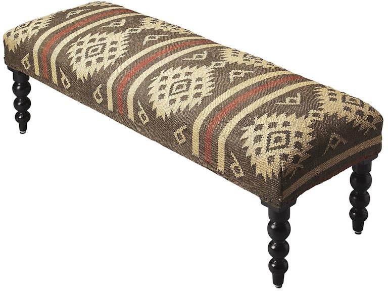 Butler Specialty Company Living Room Navajo Upholstered Bench 4288999 at Norwood Furniture