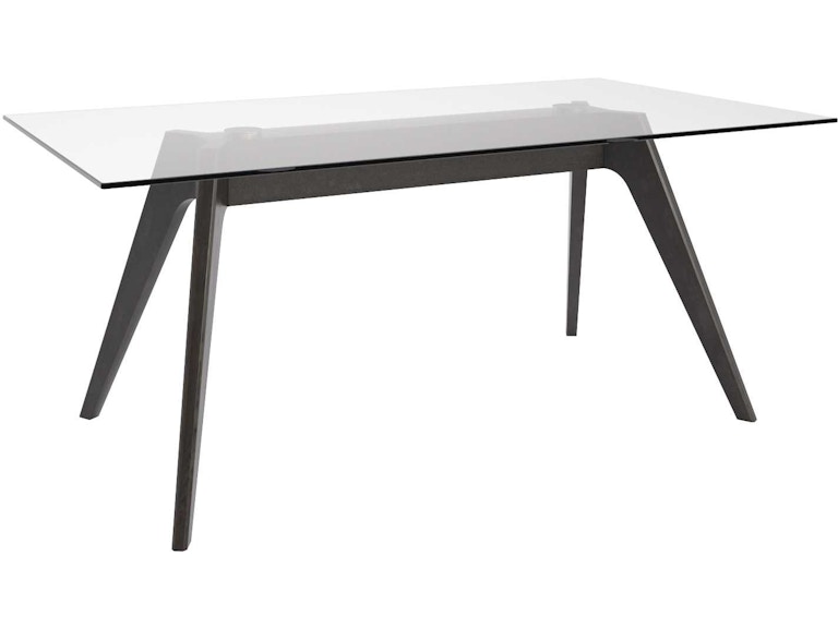 Canadel Casual Dining Rectangular Glass Table GRE04072CL05MDQNF at Norwood Furniture