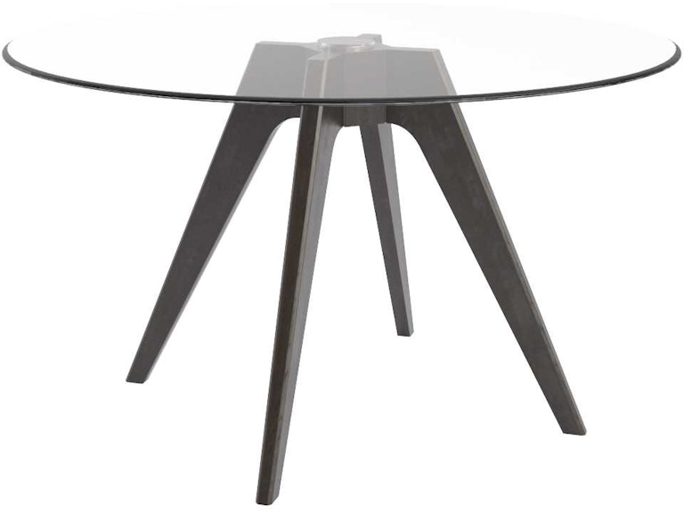 Canadel Casual Dining Round Glass Table GRN05454CL05MDQNF at Norwood Furniture