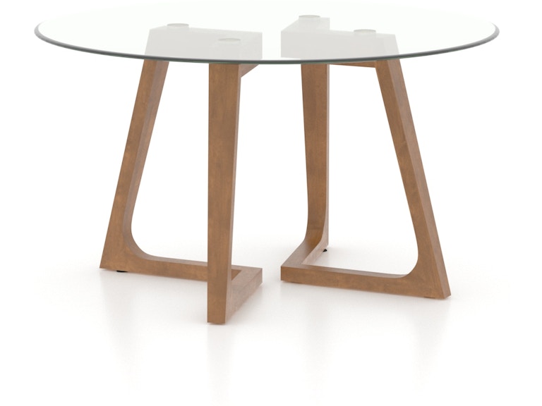 Canadel Casual Dining Round Glass Table GRN05454CL25MMNNF at Norwood Furniture