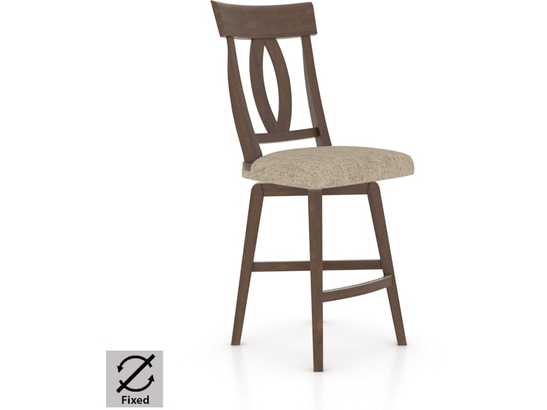 Canadel Casual Dining Upholstered Fixed Stool SNF071007U19M24 at Norwood Furniture