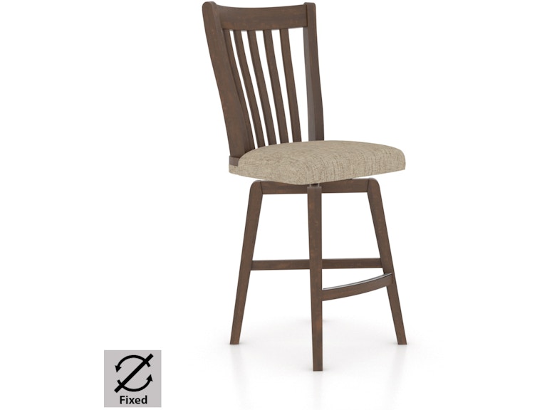Canadel Casual Dining Upholstered Fixed Stool SNF071197U19M24 at Norwood Furniture