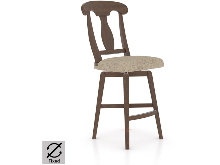 Canadel Casual Dining Upholstered Fixed Stool SNF076007U19M24 at Norwood Furniture