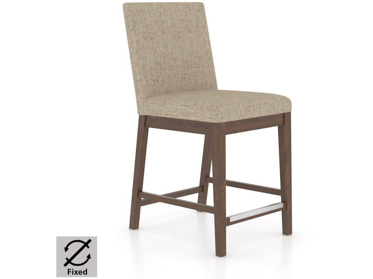 Canadel Casual Dining Upholstered Fixed Stool SNF080027U19M24 at Norwood Furniture