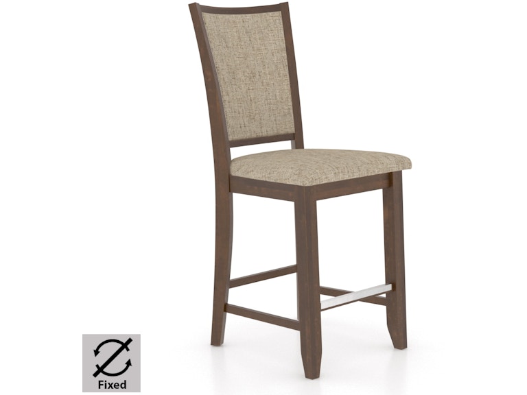 Canadel Casual Dining Upholstered Fixed Stool SNF080037U19M24 at Norwood Furniture