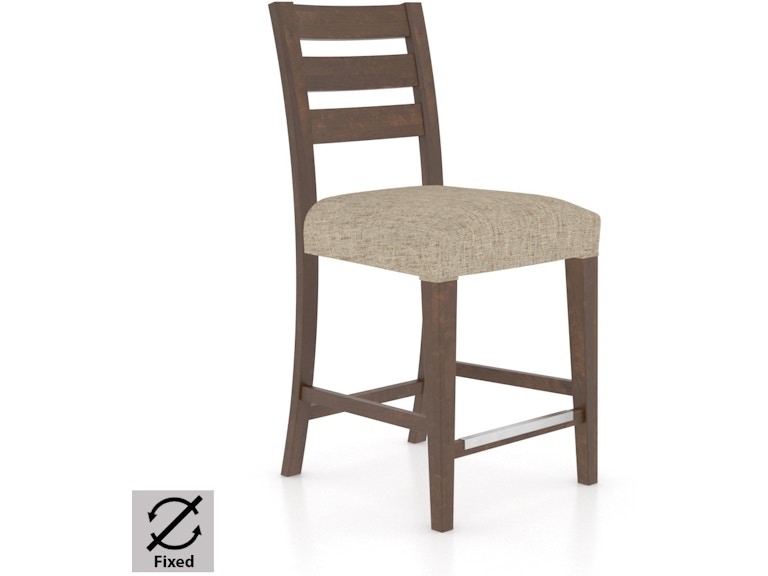 Canadel Casual Dining Upholstered Fixed Stool SNF080397U19M24 at Norwood Furniture