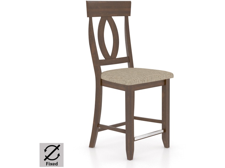 Canadel Casual Dining Upholstered Fixed Stool SNF081007U19M24 at Norwood Furniture