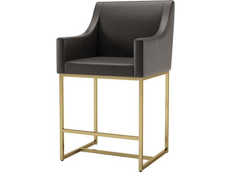Canadel Casual Dining Upholstered Fixed Stool SNF08175XTGLM24 at Norwood Furniture