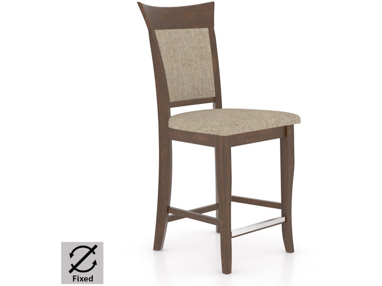 Canadel Casual Dining Upholstered Fixed Stool SNF082747U19M24 at Norwood Furniture