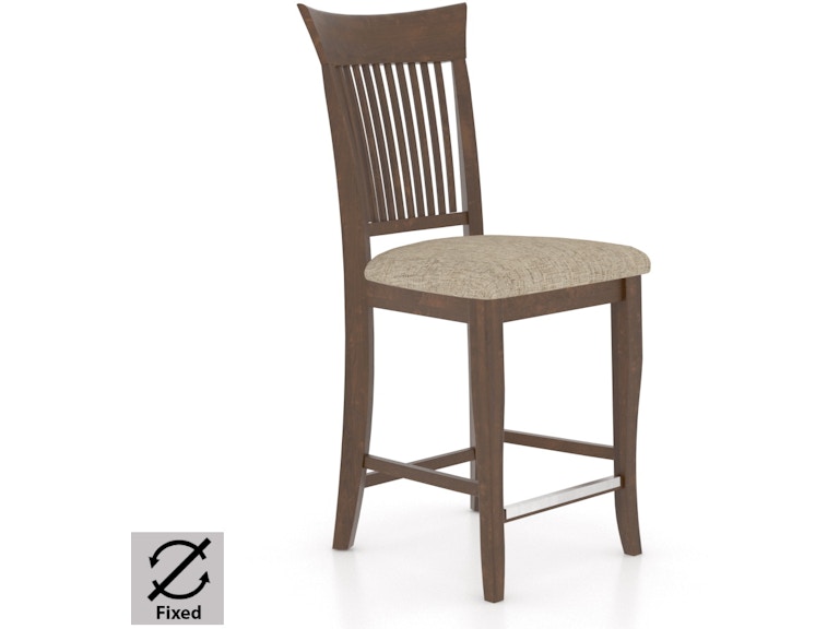 Canadel Casual Dining Upholstered Fixed Stool SNF082707U19M24 at Norwood Furniture
