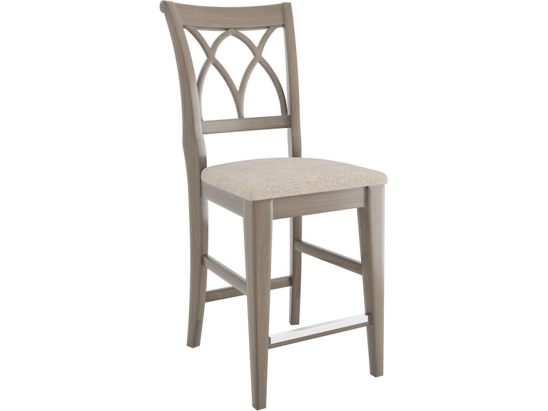 Canadel Casual Dining Upholstered Fixed Stool SNF090497T49M24 at Norwood Furniture