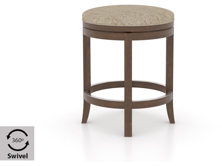 Canadel Casual Dining Upholstered Swivel Stool SNS080047U19M24 at Norwood Furniture