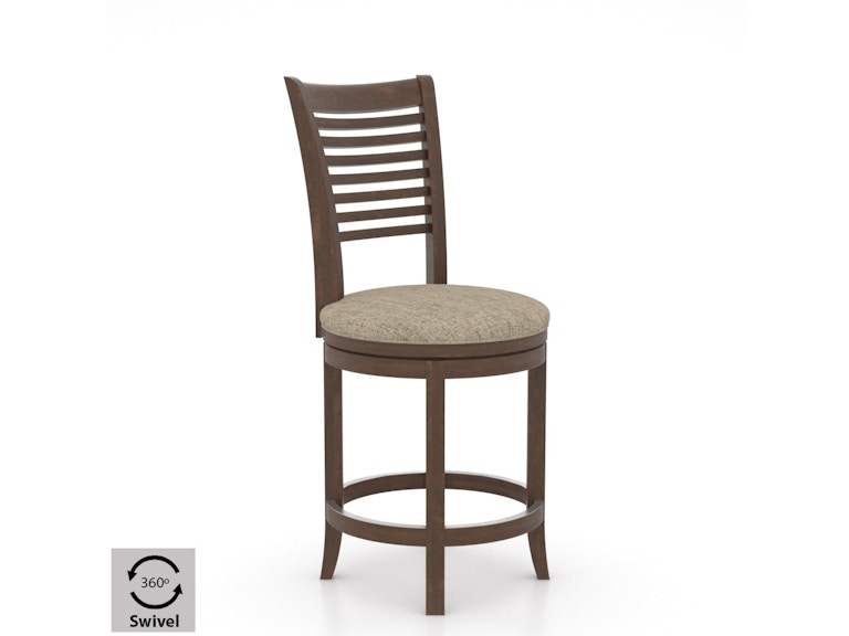 Canadel Casual Dining Upholstered Swivel Stool SNS082297U19M24 at Norwood Furniture