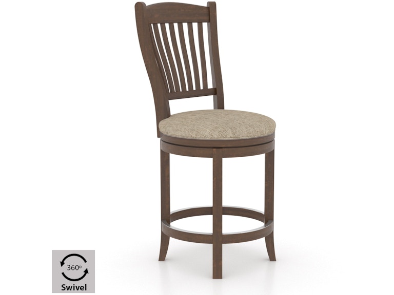 Canadel Casual Dining Upholstered Swivel Stool SNS082327U19M24 at Norwood Furniture