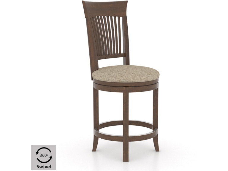 Canadel Casual Dining Upholstered Swivel Stool SNS082707U19M24 at Norwood Furniture