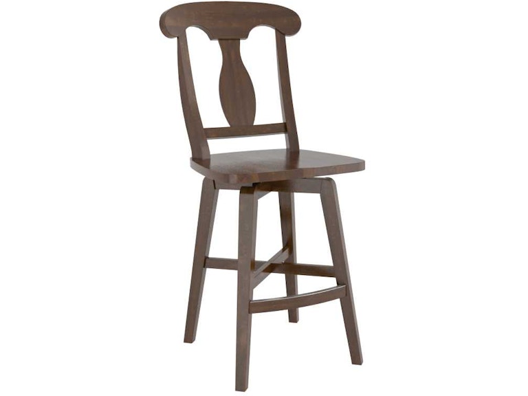 Canadel Casual Dining Wood Fixed Stool SNF076001919M24 at Norwood Furniture