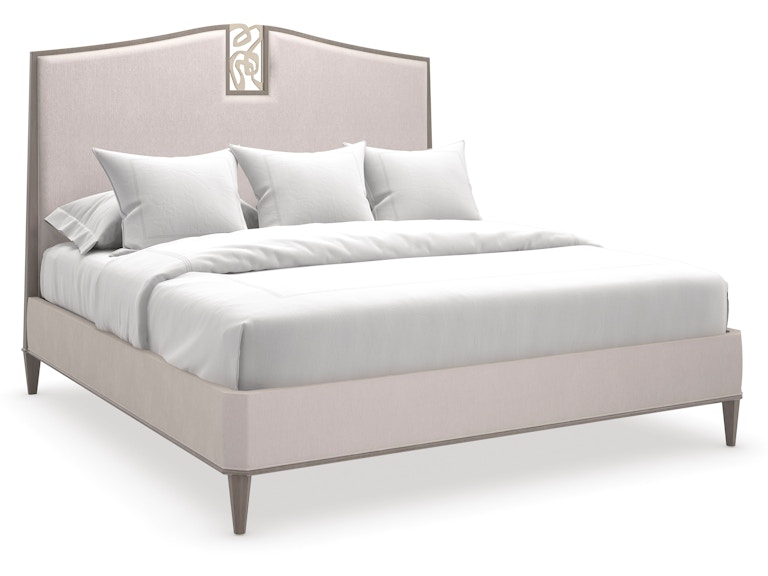 Caracole Bedroom CRESCENDO UPH QUEEN BED CLA-422-101 at Norwood Furniture