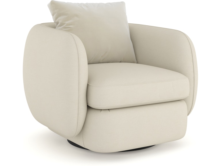 Caracole Living Room LUMI SWIVEL CHAIR UPH-424-032-A at Norwood Furniture