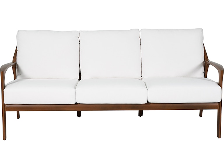 Castelle Outdoor Furniture Berkeley Cushioned Sofa 1E14R at Norwood Furniture