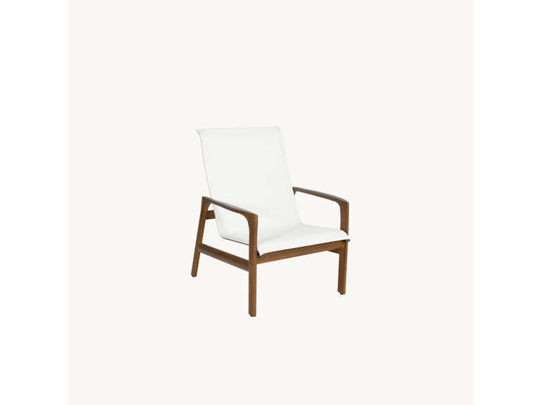 Castelle Outdoor Furniture Berkeley Sling Lounge Chair 1E90S at Norwood Furniture