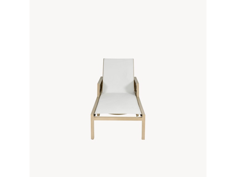 Castelle Outdoor Furniture Biscayne Adjustable Sling Chaise Lounge 5C72S at Norwood Furniture