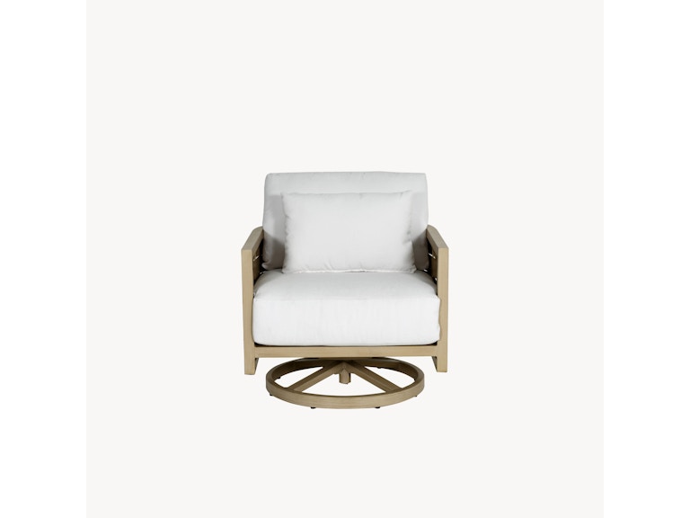Castelle Outdoor Furniture Biscayne Cushioned Lounge Swivel Rocker 5C15R at Norwood Furniture