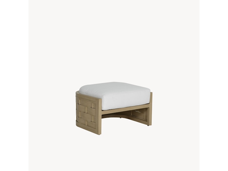 Castelle Outdoor Furniture Biscayne Cushioned Ottoman 5C13R at Norwood Furniture
