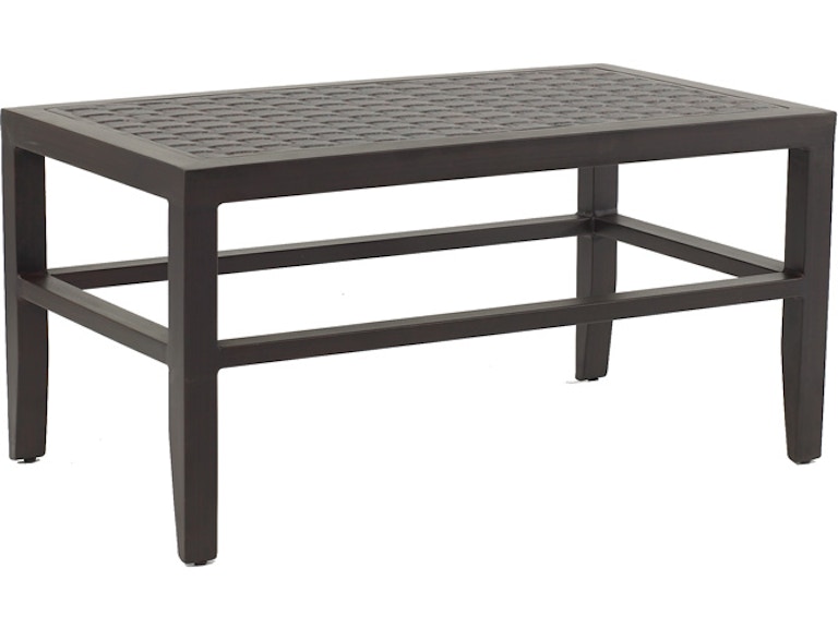 Castelle Outdoor Furniture Classical 34" X 18" Small Rectangular Coffee Table SRC3418 at Norwood Furniture